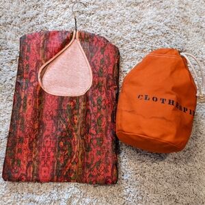 Vintage Clothespins and Clothespin Bag